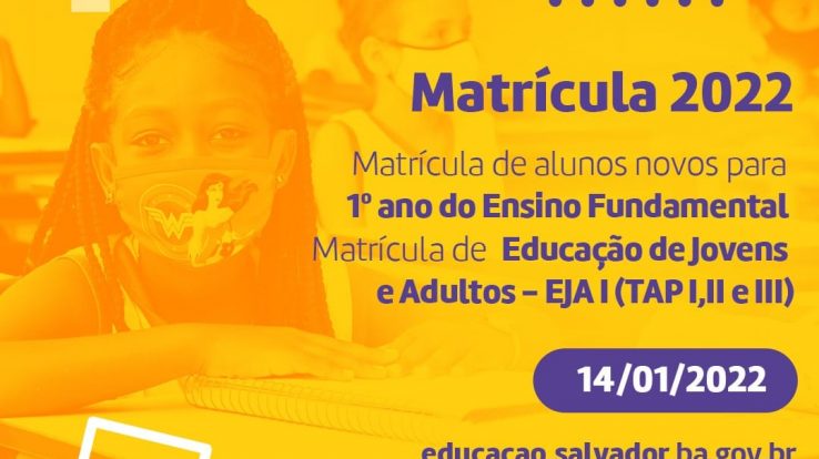 Matrículas da EJA da Rede Municipal de Educação de Salvador