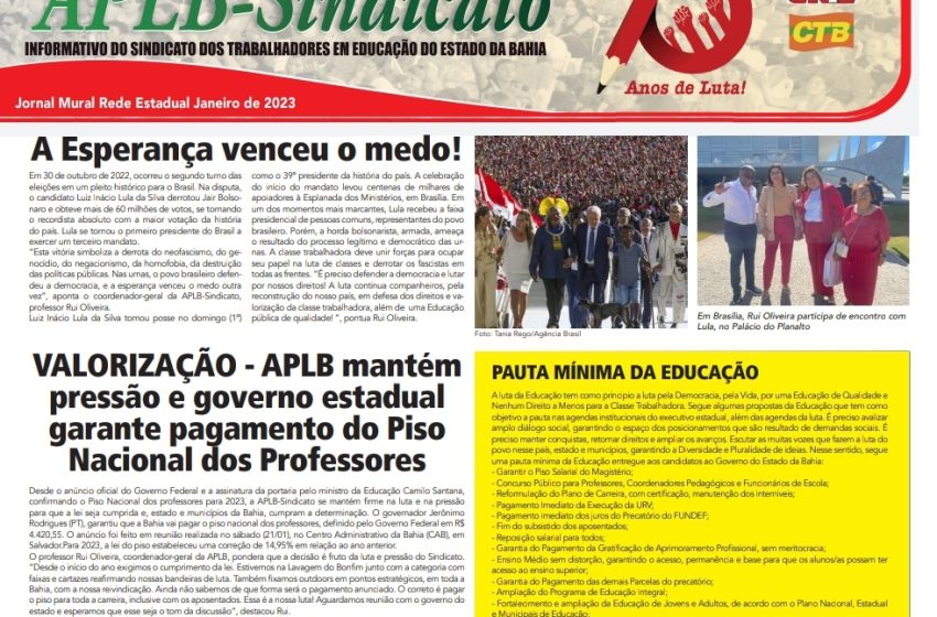  Jornal Mural Rede Estadual Janeiro de 2023