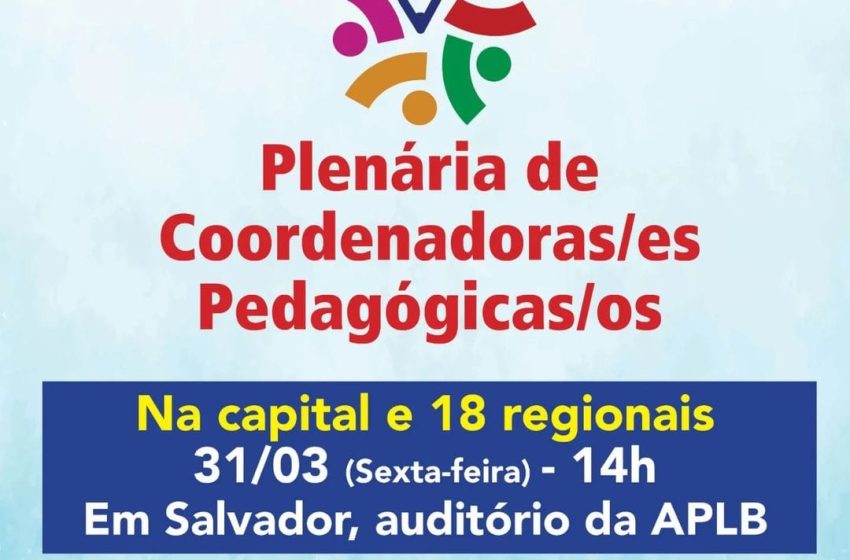 APLB realiza Plenária de Coordenadores (as) Pedagógicos(as)