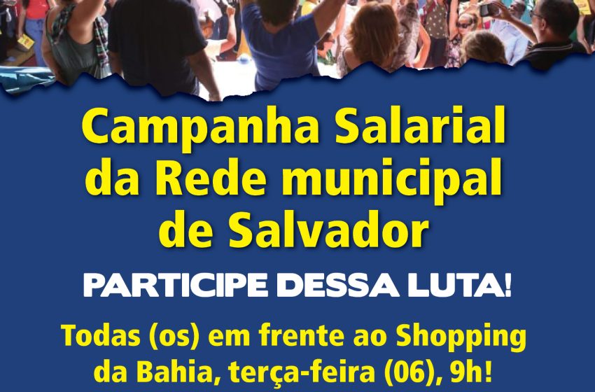  REDE MUNICIPAL – Vamos juntos(as) aderir à paralisação com manifestação, nesta terça-feira (06), às 9h.