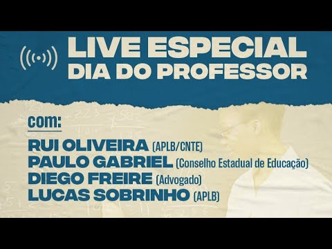 Live Especial – Dia do Professor