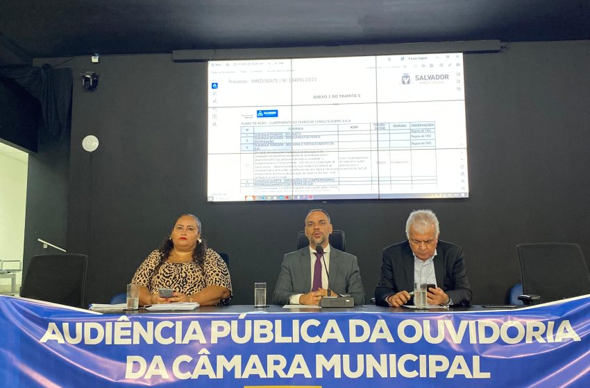  Solicitada pela APLB, audiência pública na Câmara discute situação da EJA em Salvador