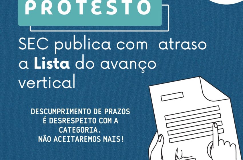  APÓS PRESSÃO DA APLB, SEC PUBLICA LISTA DO AVANÇO VERTICAL – PRAZO FINAL VENCEU DESDE MAIO