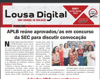  BOLETIM LOUSA DIGITAL – GIRO SEMANAL DA EDUCAÇÃO Nº 001/2024