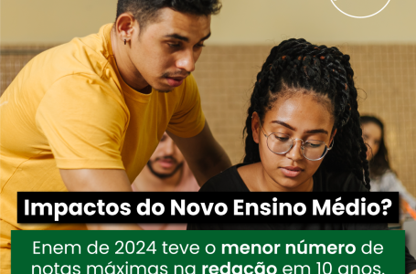 Para APLB, redução de nota na redação do ENEM pode ter relação com mudanças na grade do Ensino Médio